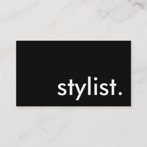 Customizable stylist. business card template