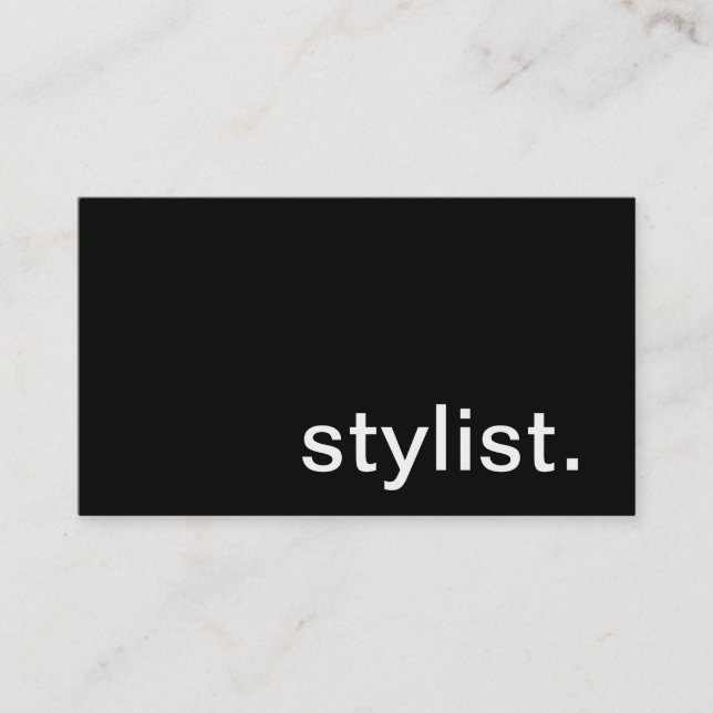 Stylist Business Card (Front)