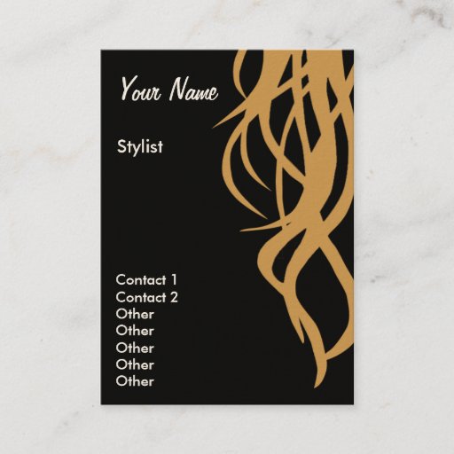 Customizable Stylist Business Cards Large- two sided vertical