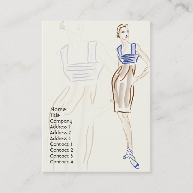 Stylist - Chubby Business Card (Front)