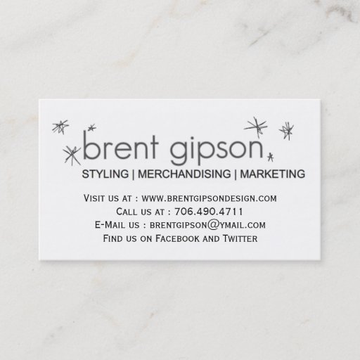 Customizable STYLIST / DESIGNER / STAGER BUSINESS CARD TEMPLATES