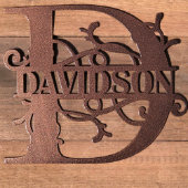 Stylist Family Name Metal Wall Sign (Front)
