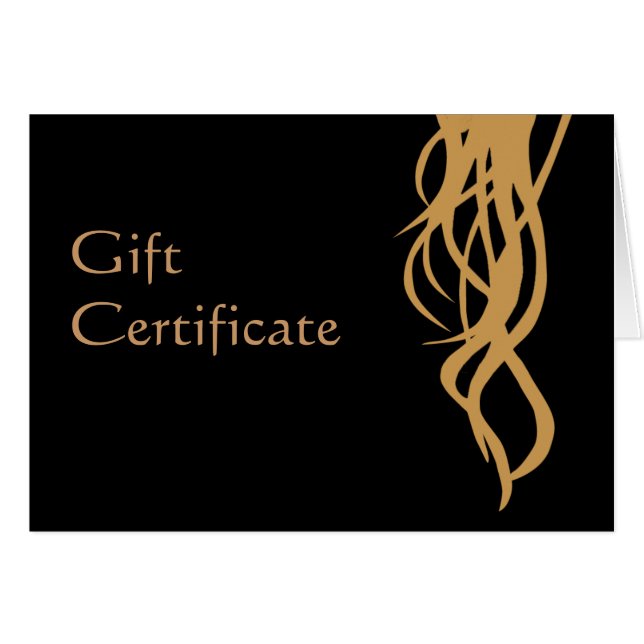 Stylist Gift Certificate Cards (Front Horizontal)
