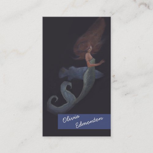 Stylist Hair Mermaid Custom Template Art Print Business Card