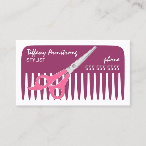 Customizable Stylist / Hairdresser Business Cards