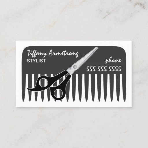 Customizable Stylist / Hairdresser Business Cards