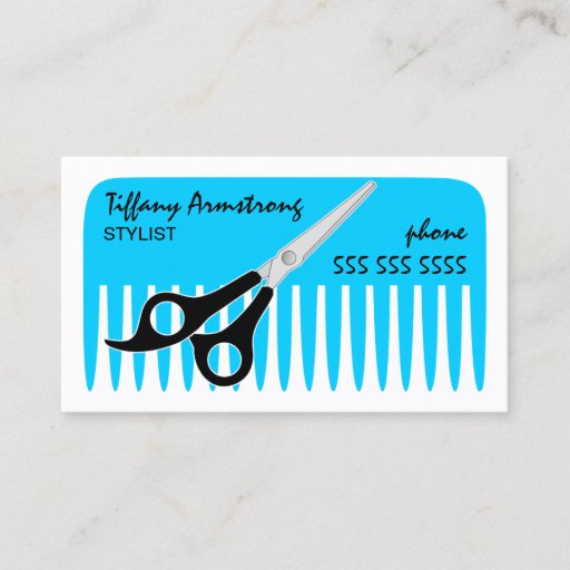 Customizable Stylist / Hairdresser Business Cards