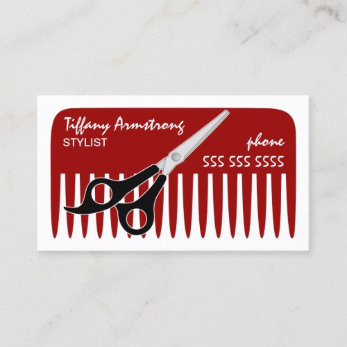 Stylist / Hairdresser Business Cards