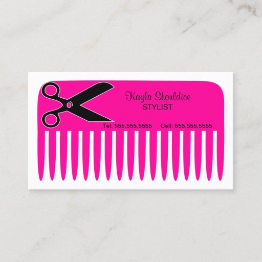 Customizable Stylist / Hairdresser Business Cards