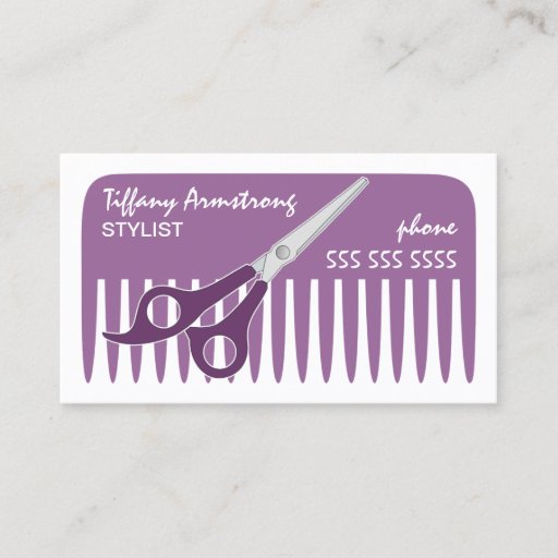 Customizable Stylist / Hairdresser Business Cards