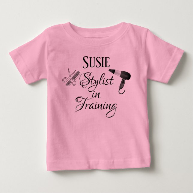 Stylist in Training Baby Romper Salon Beautician (Front)