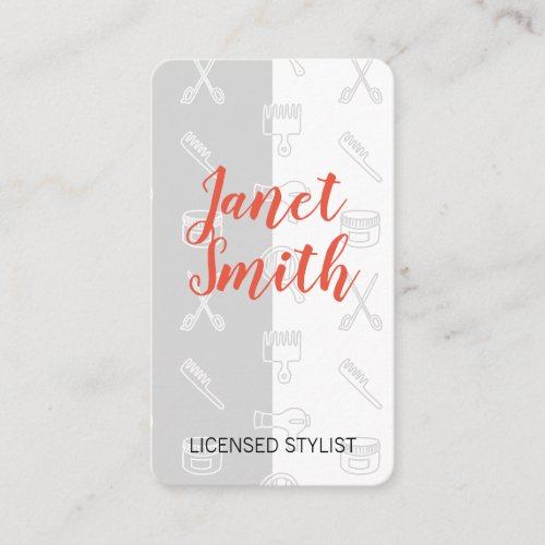 Stylist Kit Pattern Business Card