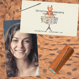 Stylist Mannequin Torso Custom Photo Business Card