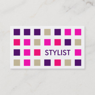 STYLIST (mod squares) Business Card