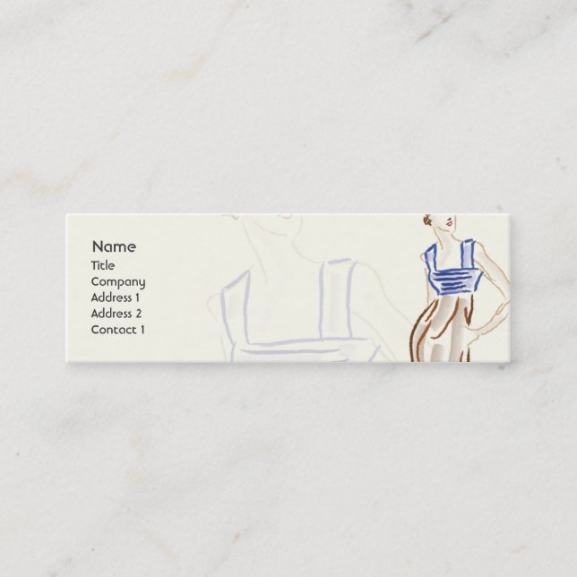 Stylist - Skinny Mini Business Card (Front)