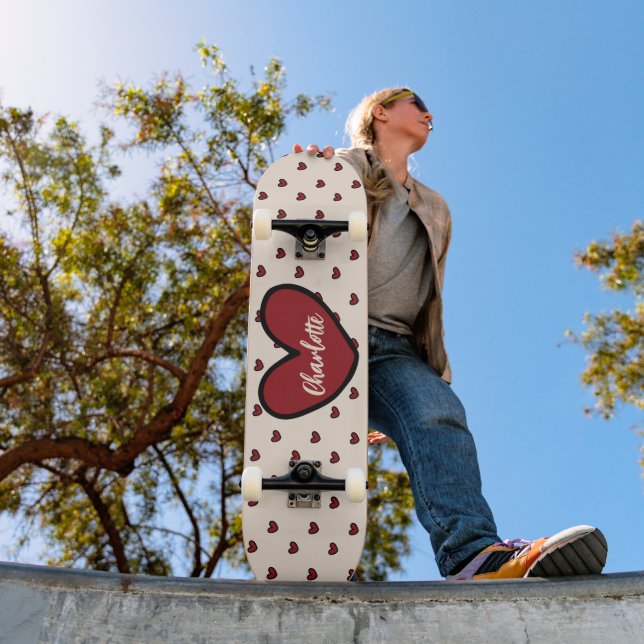 Stylist Sweet Heart Personalized gifts template  Skateboard (Outdoor 1)