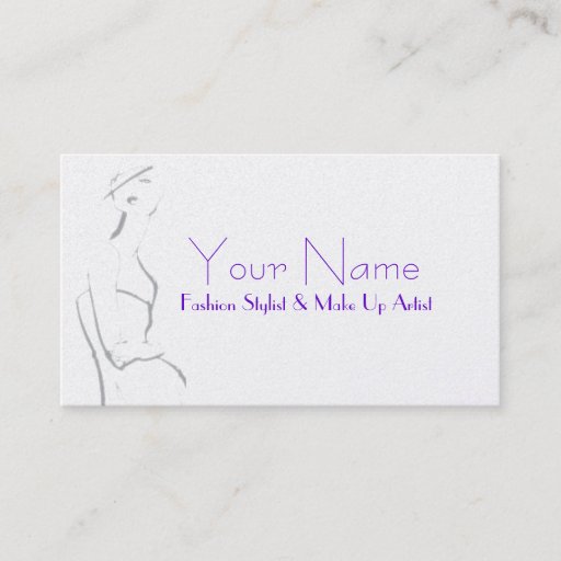 Customizable Stylist-tically Speaking Business Cards