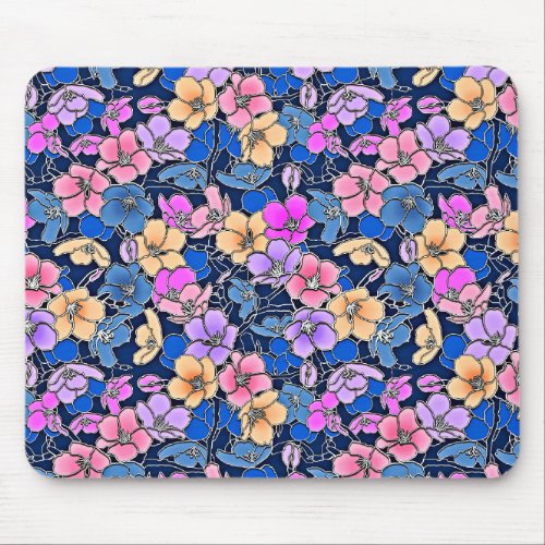 Stylistic Floral Pattern 46 Mouse Pad