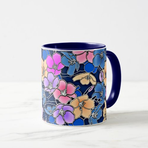 Stylistic Floral Pattern 46 Mug