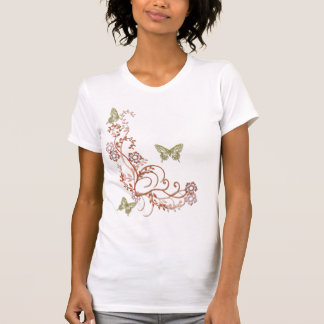 STYLISTIC FLOWERING VINE T-Shirt