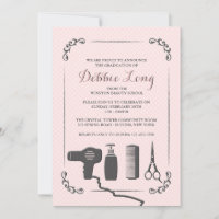 Stylist's Tools Graduation Invitation
