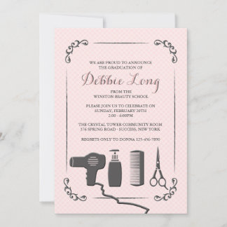 Stylist's Tools Graduation Invitation