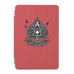 Stylized Ace of Spades — Art-Deco Vector Emblem iPad Mini Cover