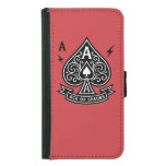 Stylized Ace of Spades — Art-Deco Vector Emblem Samsung Galaxy S5 Wallet Case