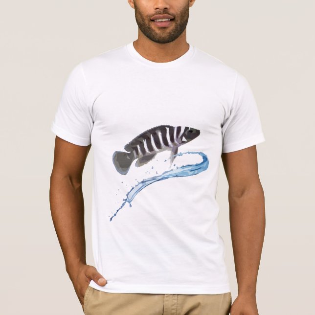 Stylized African Cichlid Neolamprologus T-Shirt (Front)