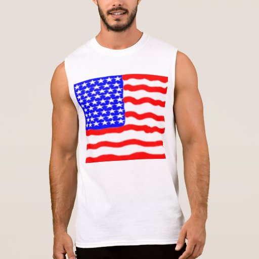 Stylized American Flag Men's Sleeveless T-shirt | Zazzle