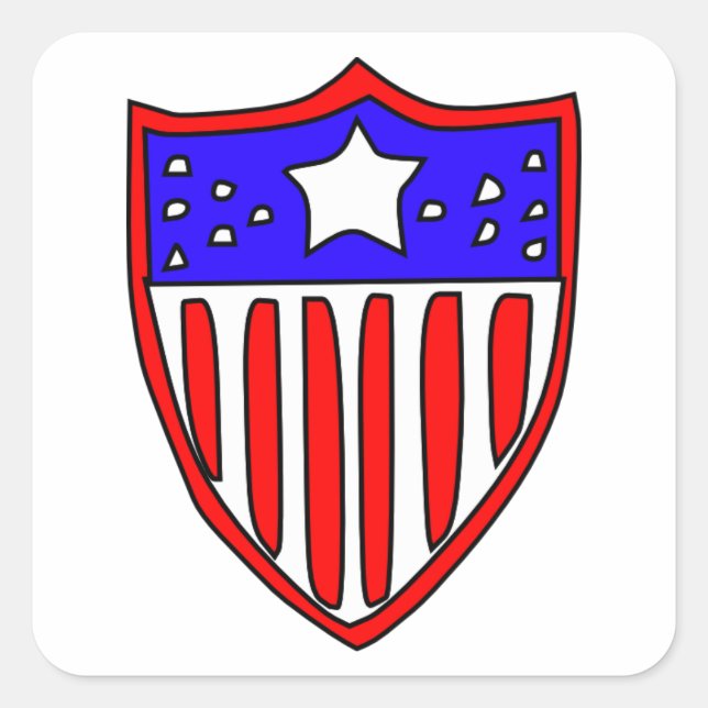 Stylized American Flag Seal (Front)