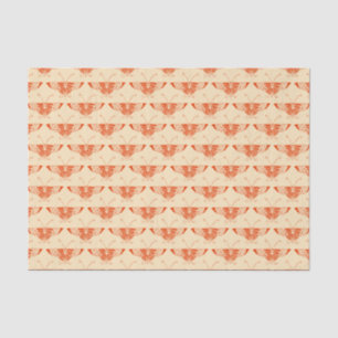 Stylized Art Deco butterfly - mandarin orange Tissue Paper