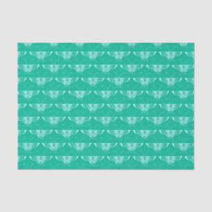 Stylized Art Deco butterfly  - turquoise and aqua Tissue Paper