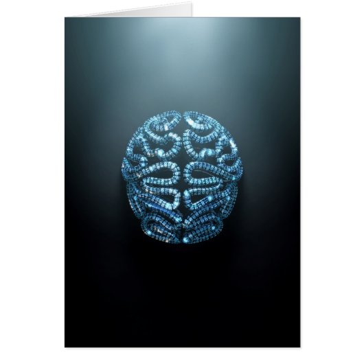 Stylized Artificial Intelligence Brain (Front)