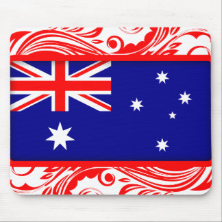 Stylized Australian Flag Mouse Pad