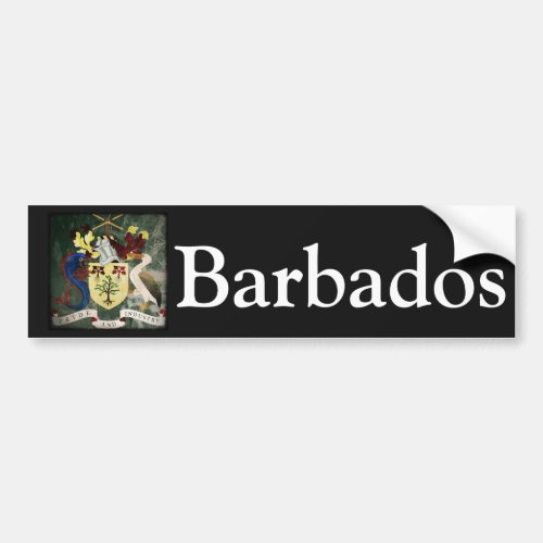 Stylized Barbados COA Bumper Sticker