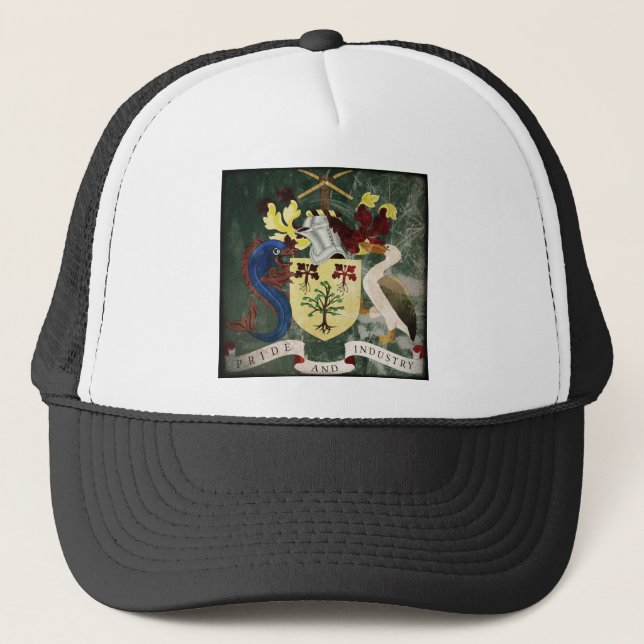 Stylized Barbados COA Trucker Hat (Front)