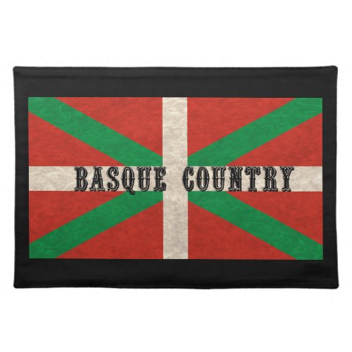 Stylized Basque Country Flag    Cloth Placemat