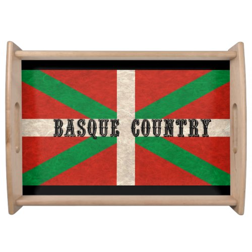 Stylized Basque Country Flag  Serving Tray