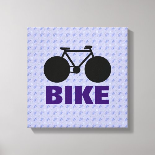 stylized bicycle decorative art canvas print