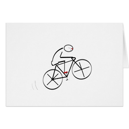 Stylized Bicyclist Design (Front Horizontal)
