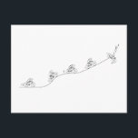 Stylized Bicyclist Design Postcard<br><div class="desc">Stylized Bicyclist Design Please feel free to fully customize this product to your needs. Change from landscape to portrait (or from horizontal to vertical layout) or the other way around, zoom in or zoom out and add your own text (add a slogan, phrase or a name as a monogram). Or...</div>