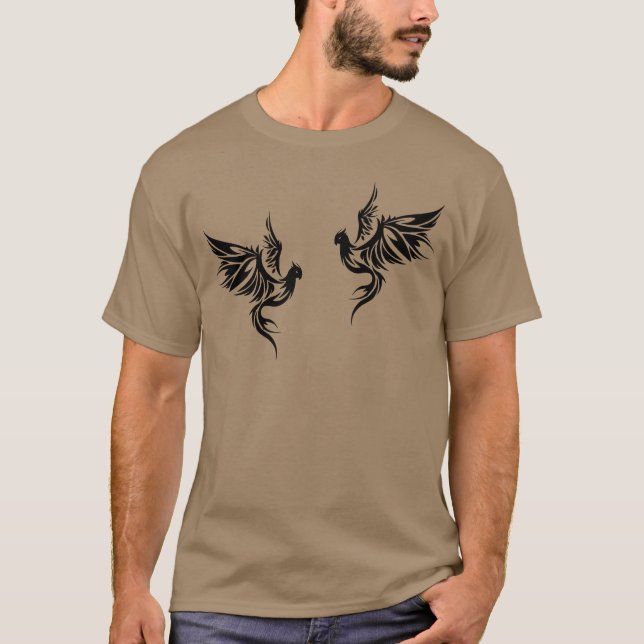 Stylized Bird friends T-Shirt (Front)