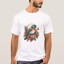 Stylized Bird T-Shirt Design – Soar with Freedom a