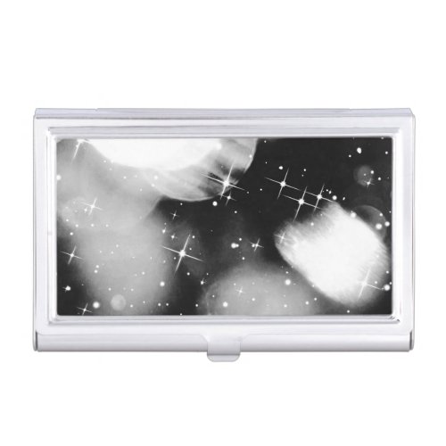 Stylized Bokeh Background _ BW Business Card Case