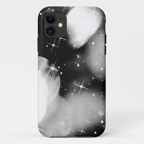 Stylized Bokeh Background _ BW iPhone 11 Case