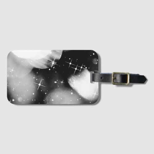 Stylized Bokeh Background _ BW Luggage Tag