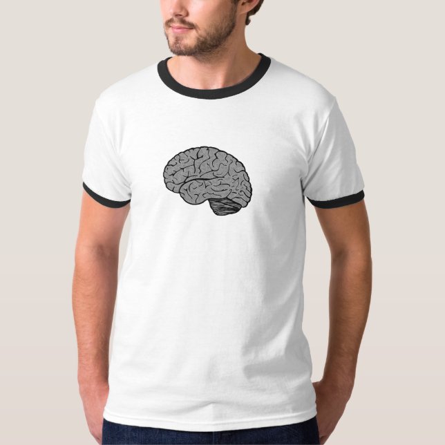 Stylized Brain Men's T-shirt (Front)