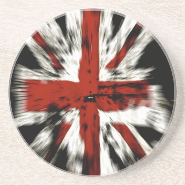 Stylized British Flag Drink Coaster (Front)