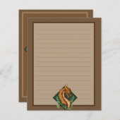 Stylized Brown Dragon (Front/Back)